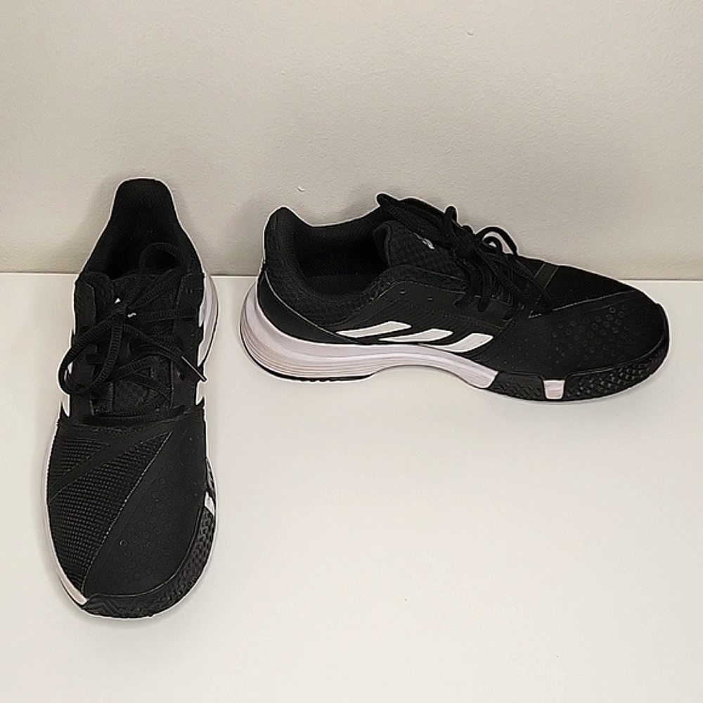 Adidas Court Jam Black and White Tennis Shoes Size 7.5